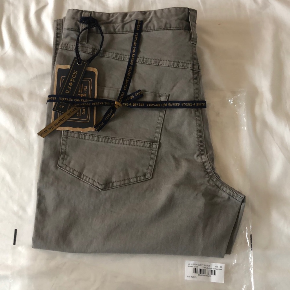 Original Vintage 1946 dusty silver pants 32x32